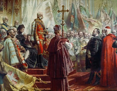 Emperor Franz Joseph I and Empress Elizabeth in Budapest, 8th July 1896 (detail) by Gyula Benczúr